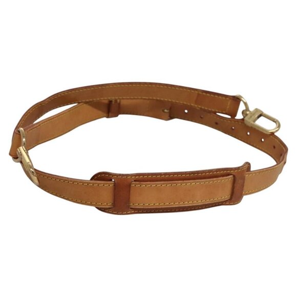 LOUIS VUITTON Adjustable Shoulder Strap Leather 36.2""-43.7"" Beige Auth EC533 - Picture 1 of 9